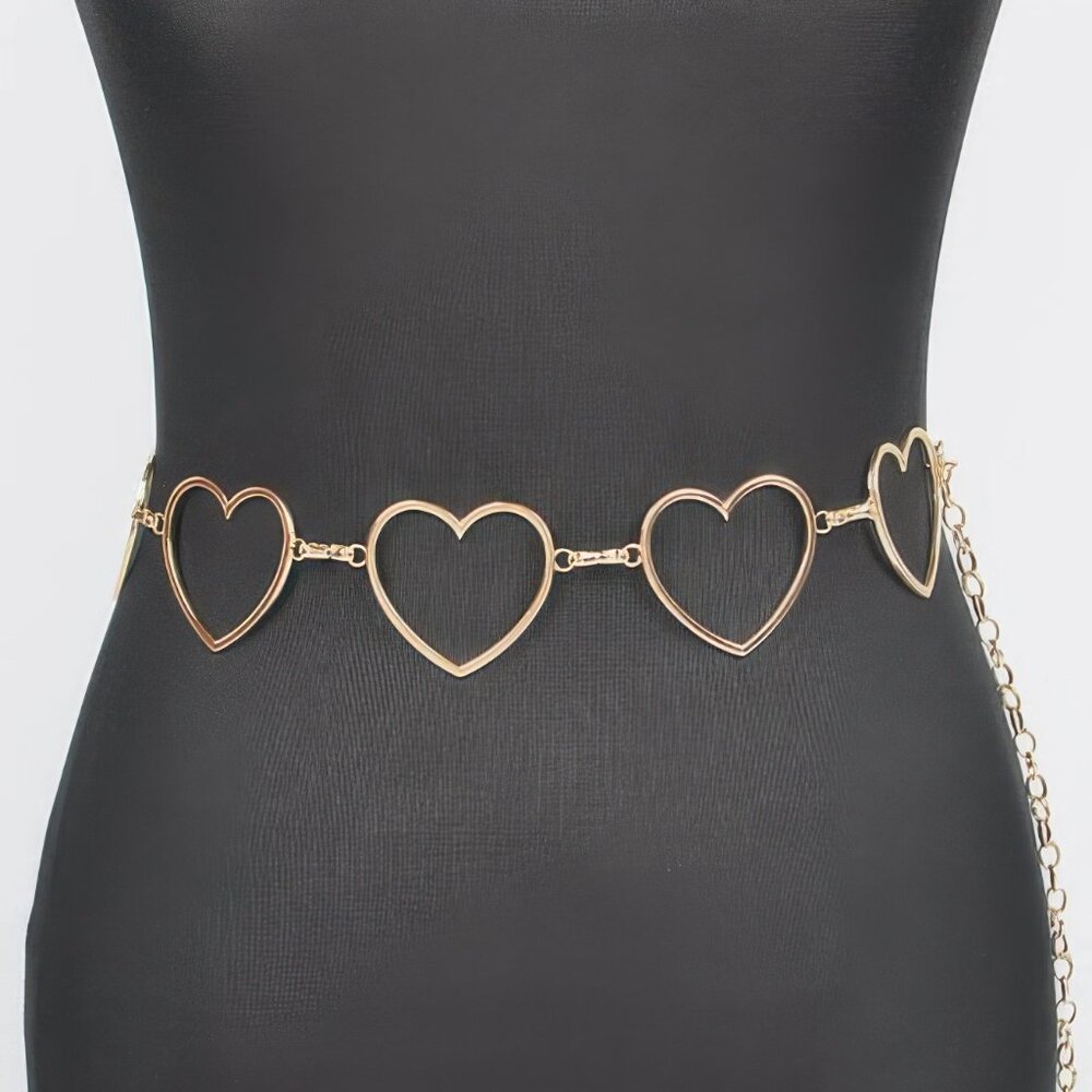 Heart Shape Chain Belt